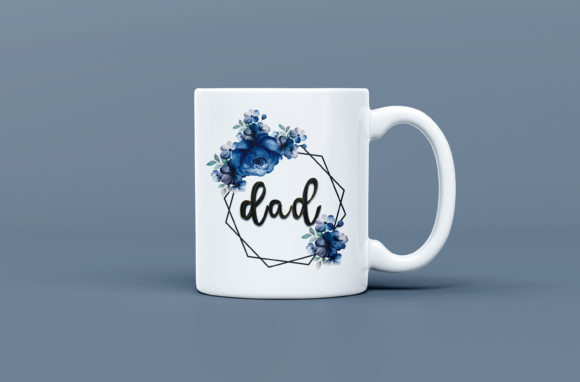 Dad Floral Craft SVG for Print - A Versatile Graphic Design Asset