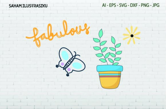 Floral Butterfly Outline Svg for Branding and Graphics