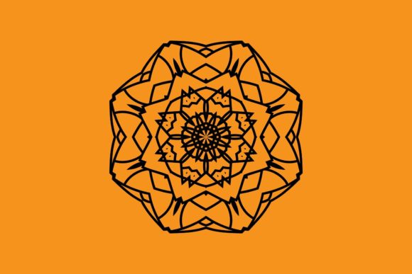 Floral Decoration Mandala Illustration: Graphics & Illustrations