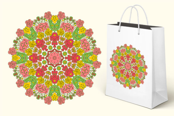 Floral Lace Motifs. Mandala Graphics & Illustrations