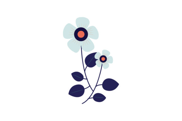Floral with Boho Color Illustration