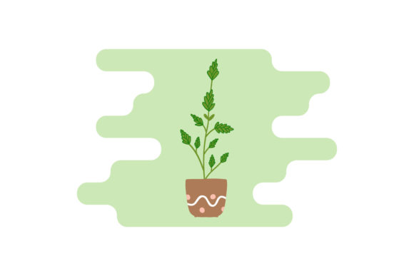 Floral with Pot Icon - A Versatile Graphic for Branding and Marketing