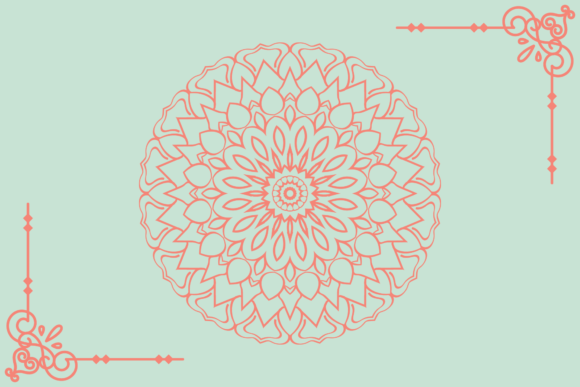 Illustration Mandala Floral Art: Graphics & Illustrations for Handmade Makers