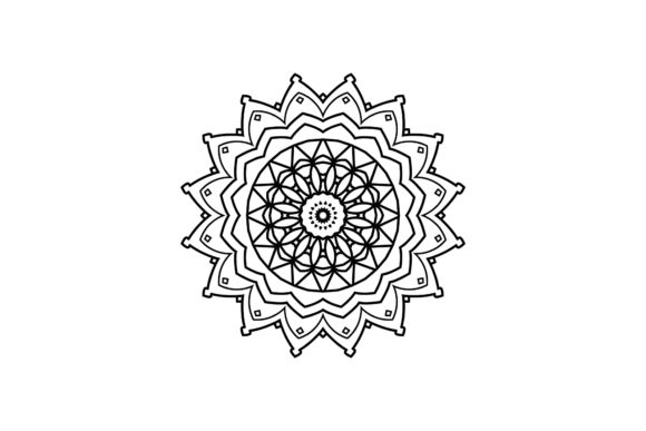 Mandala Asian Floral Design for Graphics and Freebies
