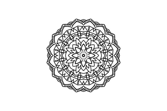 Mandala Floral Abstract Drawing - A Versatile Graphic Freebie