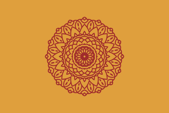 Mandala Floral Asian Illustration