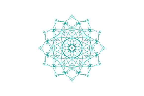 Mandala Floral Element Graphics & Illustrations