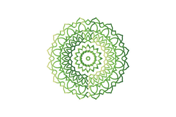 Mandala Floral Round Isolated Graphics & Illustrations