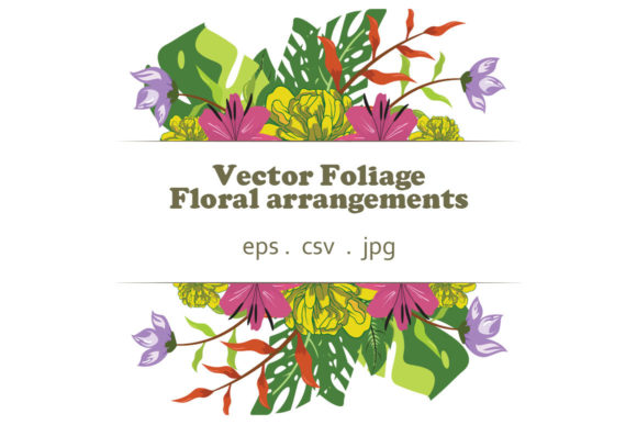 Vector Floral Foliage Graphic Set 39 for Freebies and Graphics