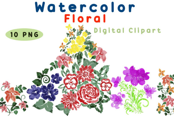Watercolor Floral Art for Modern Design Projects