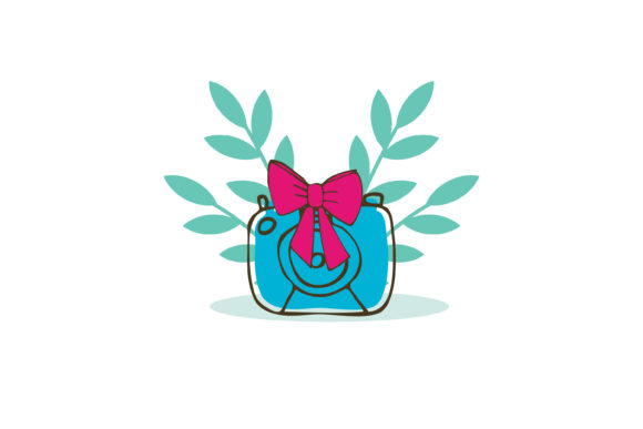 Wedding Icon Camera Floral Graphics