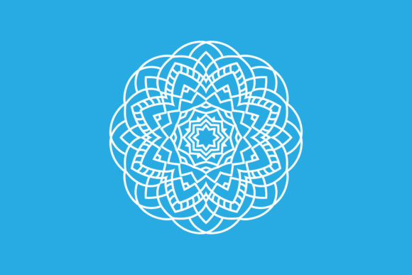 White Mandala Floral Illustration: Graphics & Illustrations for Soulful Branding